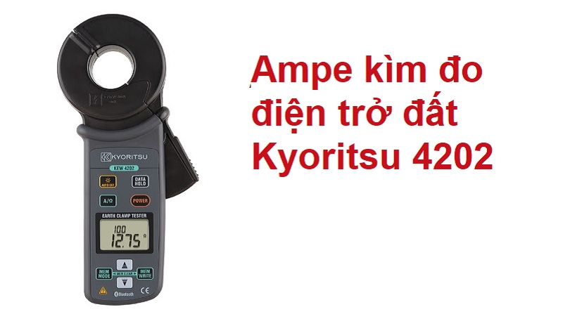 Ampe kìm đo điện trở đất Kyoritsu 4202 có thiết kế gọn nhẹ, linh hoạt