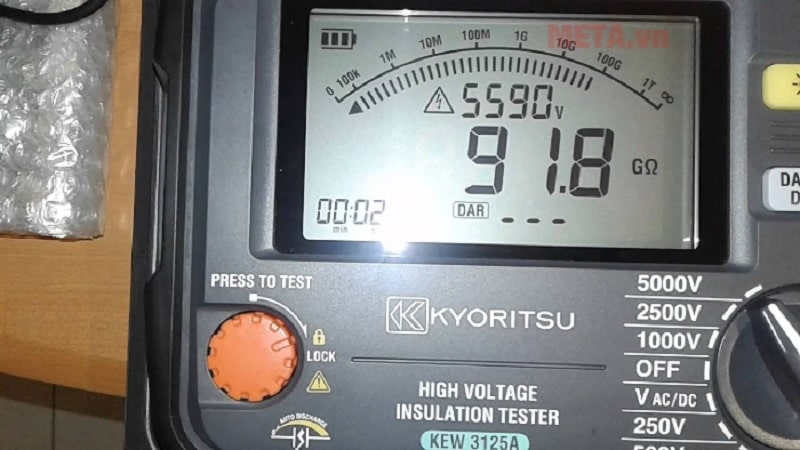 Máy đo điện trở cách điện Kyoritsu 3125A có thiết kế cao cấp, độ bền cao