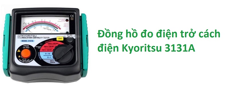Đồng hồ đo điện trở cách điện Kyoritsu 3131A nhỏ gọn, dễ sử dụng